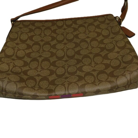 Coach Varsity Stripe Leather Crossbody Bag - Picture 4 of 15